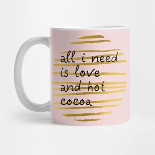 Gold circle with a text Mug